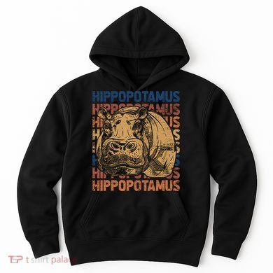 Animal Rights Zookeeper Africa Gift Idea Hippo Hoodie