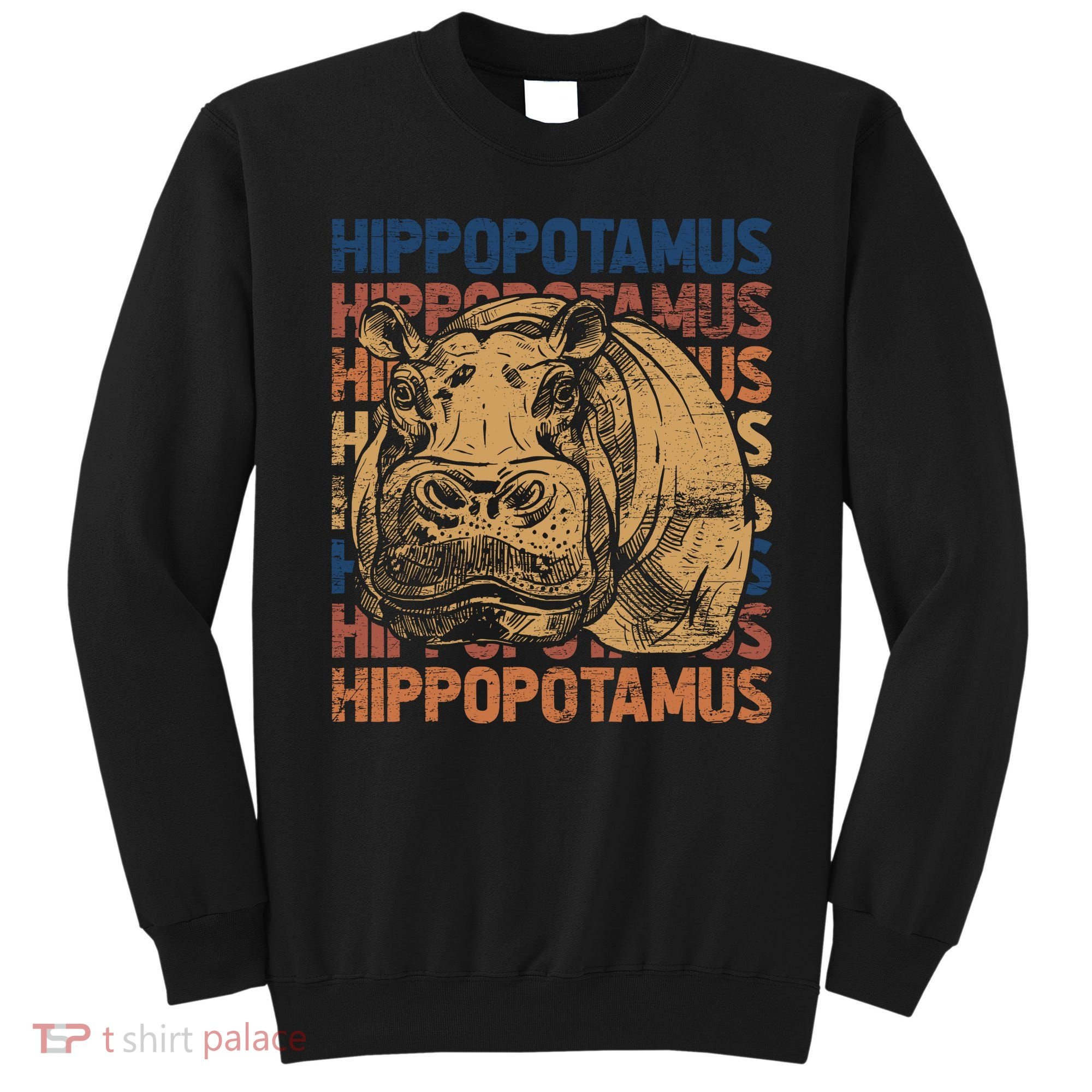Animal Rights Zookeeper Africa Gift Idea Hippo Sweatshirt