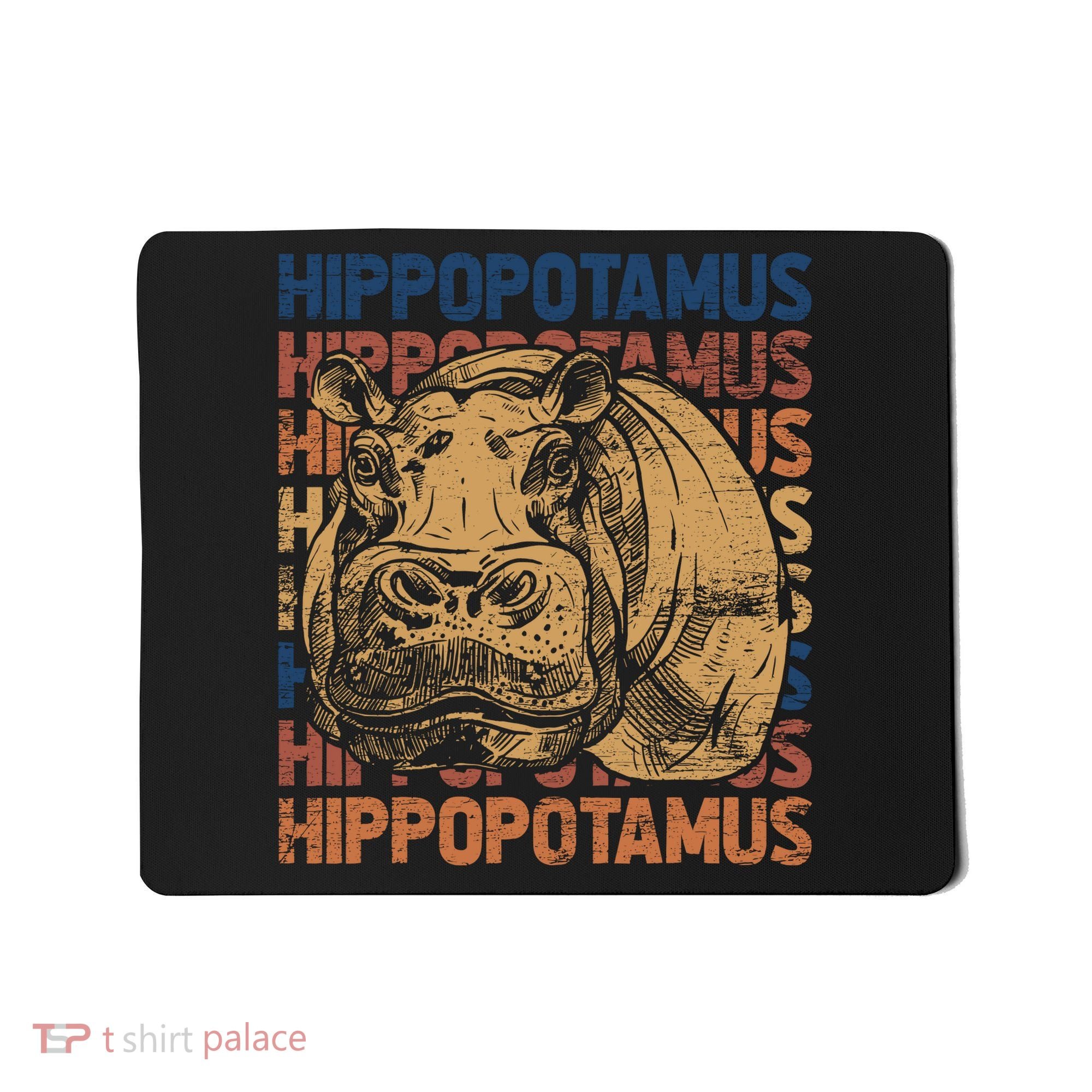 Animal Rights Zookeeper Africa Gift Idea Hippo Mousepad