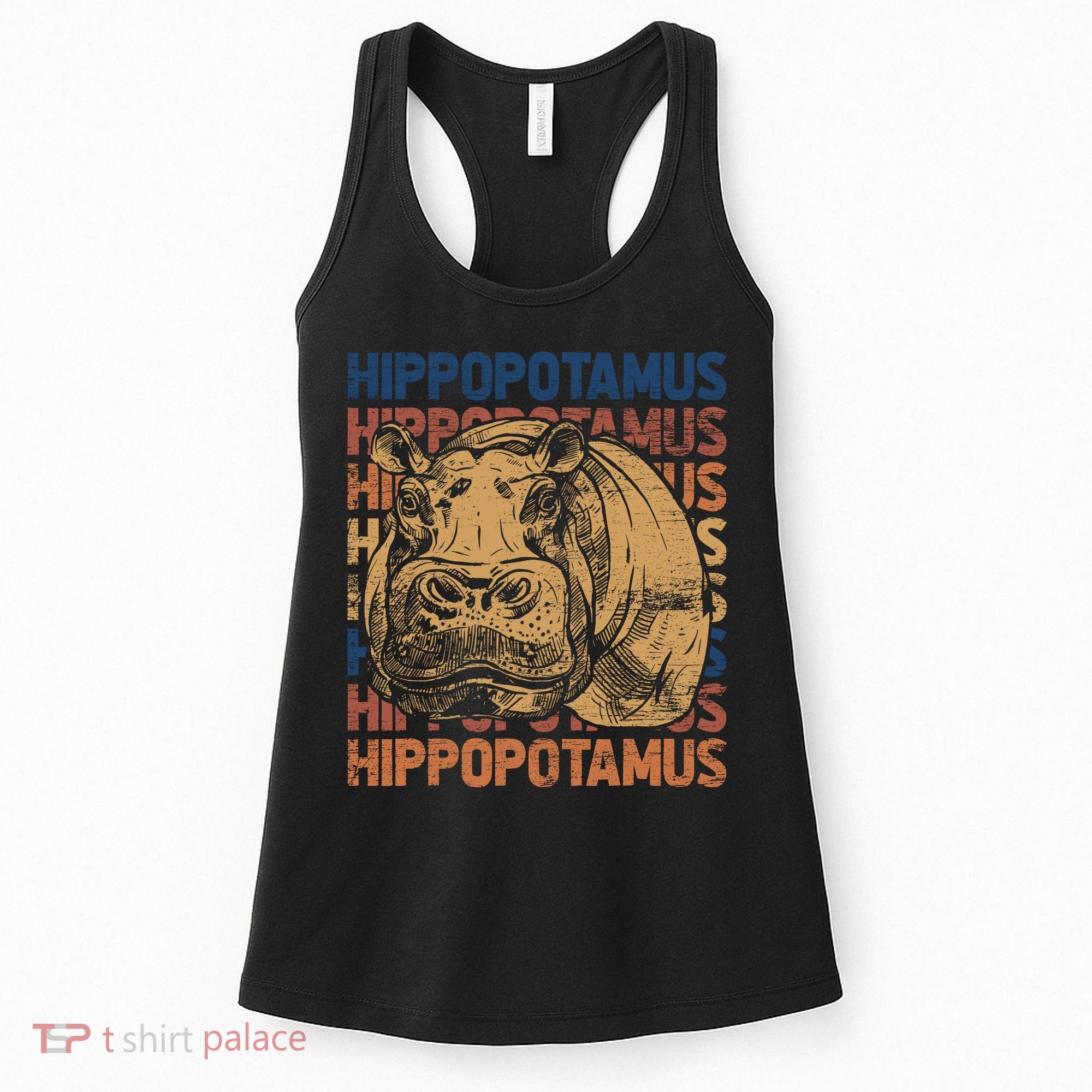 Animal Rights Zookeeper Africa Gift Idea Hippo Women's Tank Top