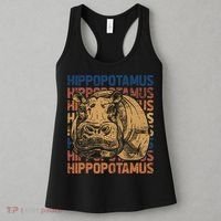 Animal Rights Zookeeper Africa Gift Idea Hippo Women's Tank Top thumb 3