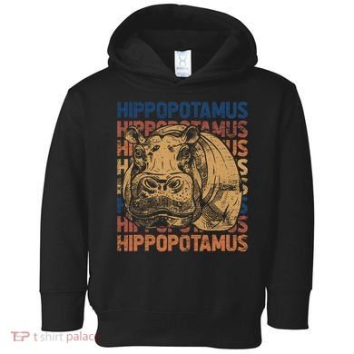 Animal Rights Zookeeper Africa Gift Idea Hippo Toddler Hoodie