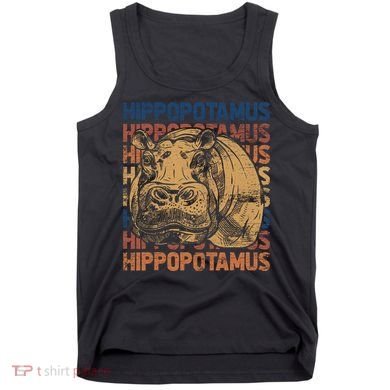 Animal Rights Zookeeper Africa Gift Idea Hippo Tank Top