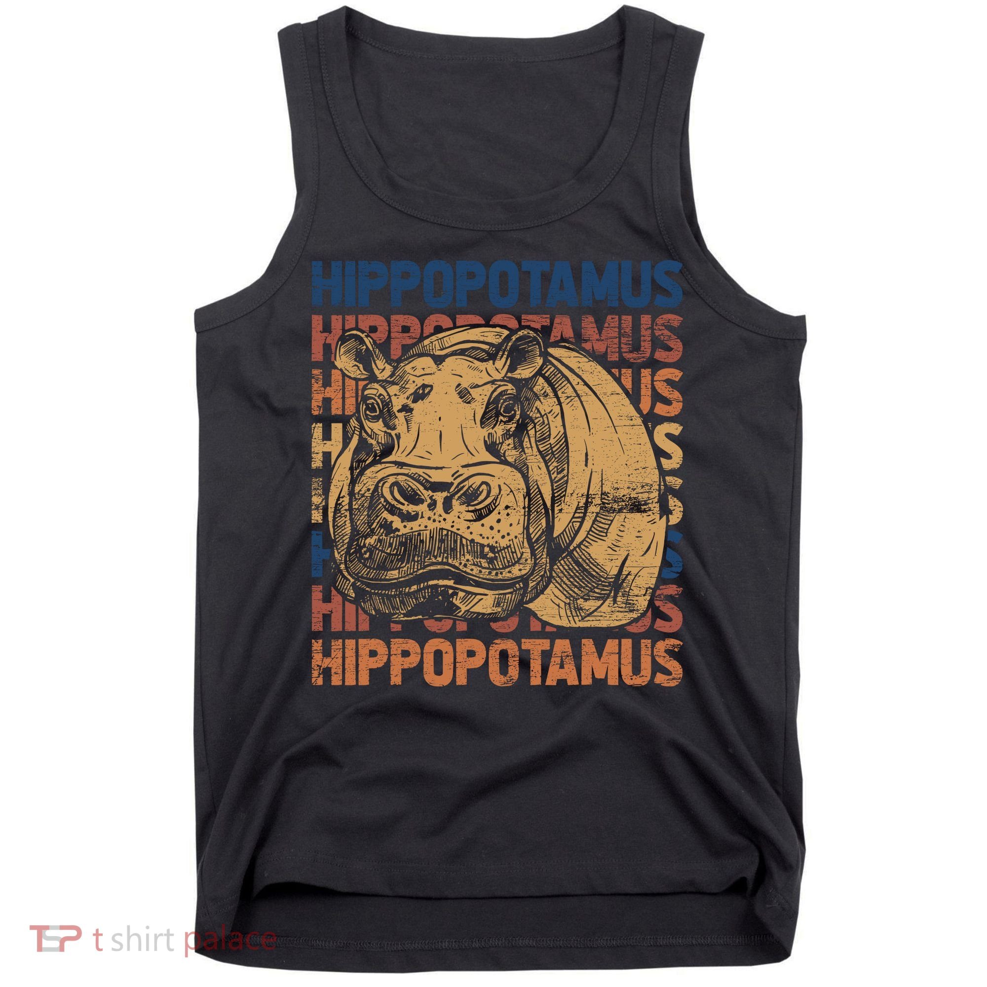 Animal Rights Zookeeper Africa Gift Idea Hippo Tank Top