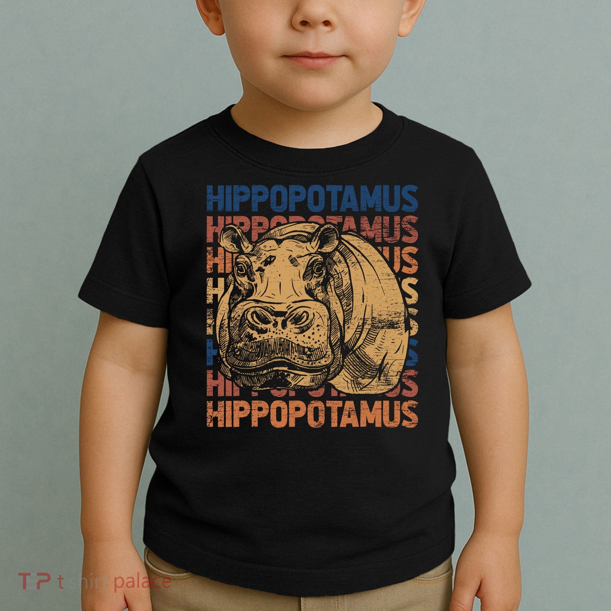 Animal Rights Zookeeper Africa Gift Idea Hippo Toddler T-Shirt