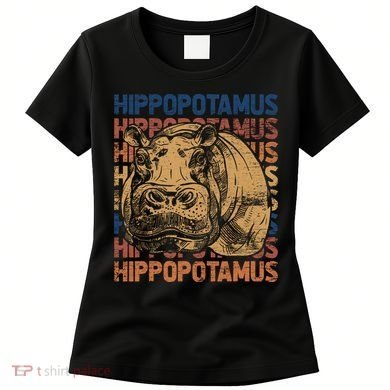 Animal Rights Zookeeper Africa Gift Idea Hippo Women's T-Shirt
