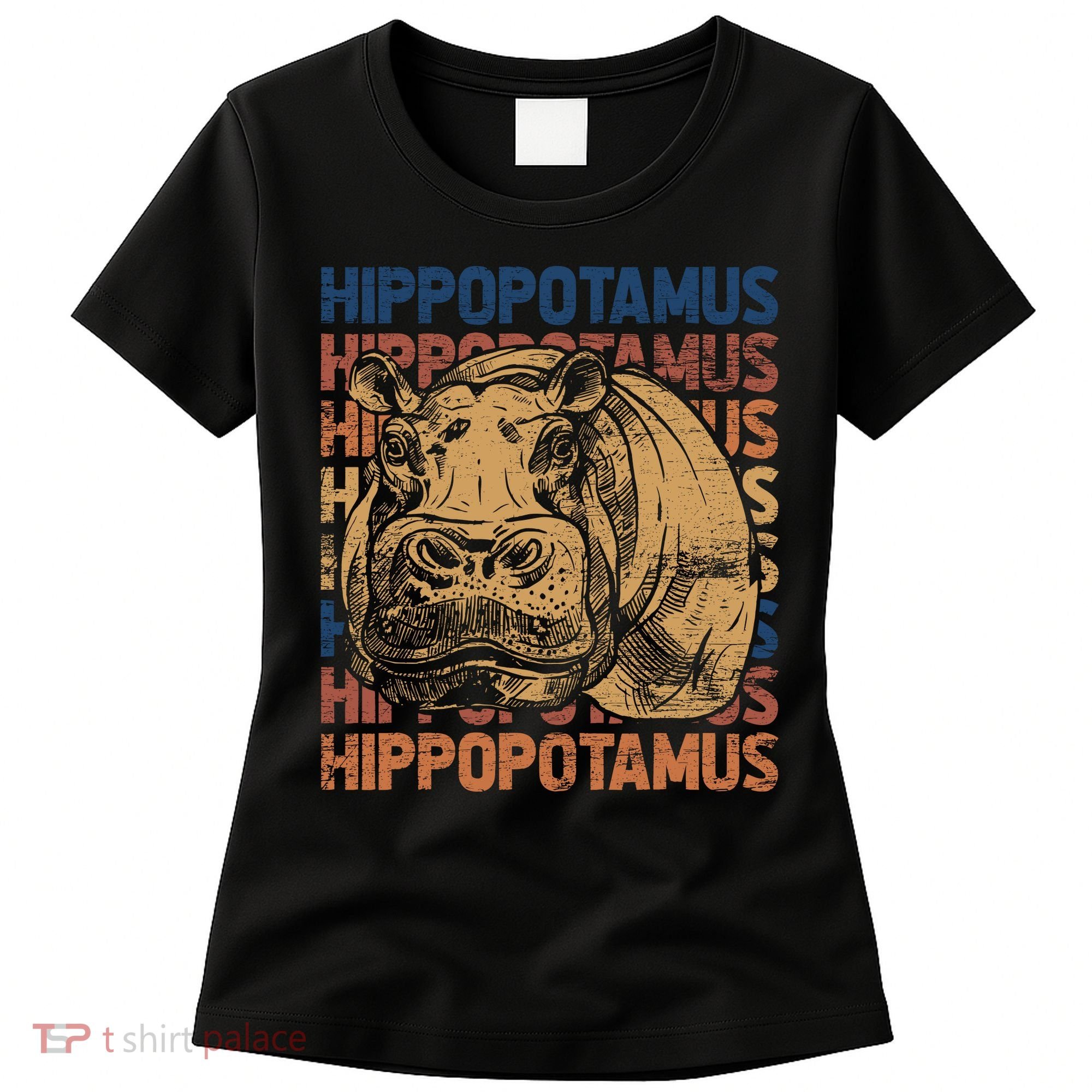 Animal Rights Zookeeper Africa Gift Idea Hippo Women's T-Shirt