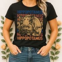 Animal Rights Zookeeper Africa Gift Idea Hippo Women's T-Shirt thumb 2