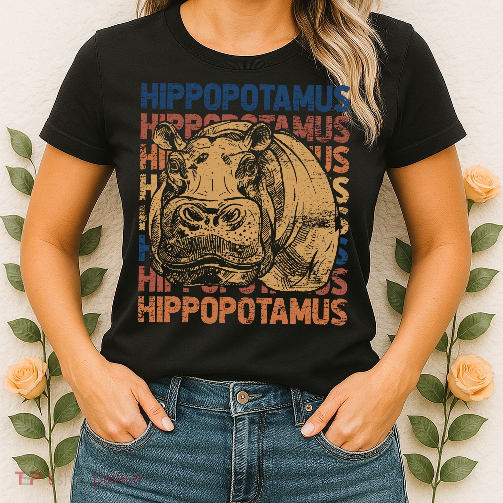 Animal Rights Zookeeper Africa Gift Idea Hippo Women's T-Shirt