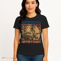 Animal Rights Zookeeper Africa Gift Idea Hippo Women's T-Shirt thumb 4