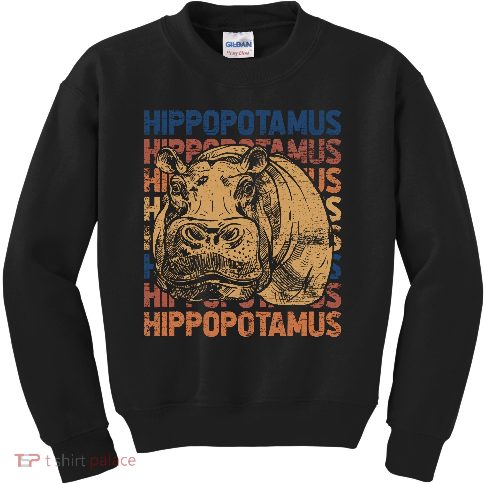 Animal Rights Zookeeper Africa Gift Idea Hippo Kids Sweatshirt