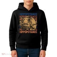 Animal Rights Zookeeper Africa Gift Idea Hippo Kids Hoodie thumb 4