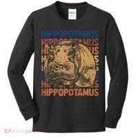Animal Rights Zookeeper Africa Gift Idea Hippo Kids Long Sleeve Shirt thumb 0