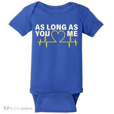 As Long As You Love Me Baby Bodysuit