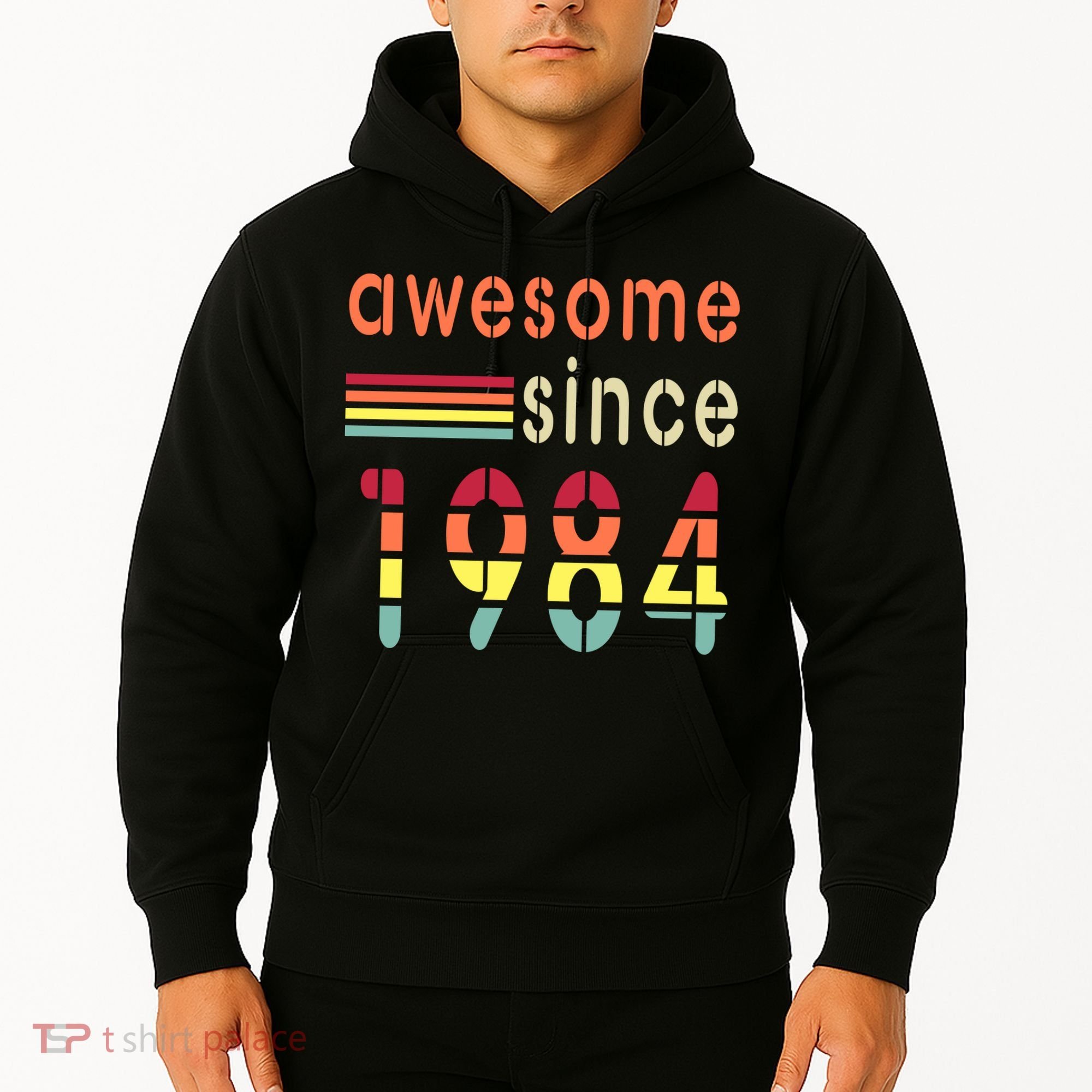 Awesome Since 1984 Birthday Retro Cool Gift Hoodie