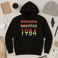 Awesome Since 1984 Birthday Retro Cool Gift Hoodie thumb 3