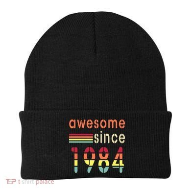 Awesome Since 1984 Birthday Retro Cool Gift Beanie