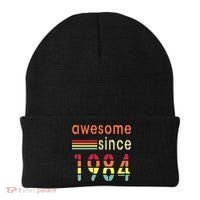 Awesome Since 1984 Birthday Retro Cool Gift Beanie thumb 0