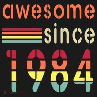 Awesome Since 1984 Birthday Retro Cool Gift Pajama Set thumb 2