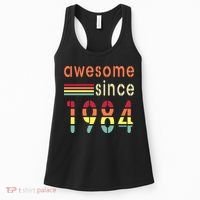 Awesome Since 1984 Birthday Retro Cool Gift Women's Tank Top thumb 0
