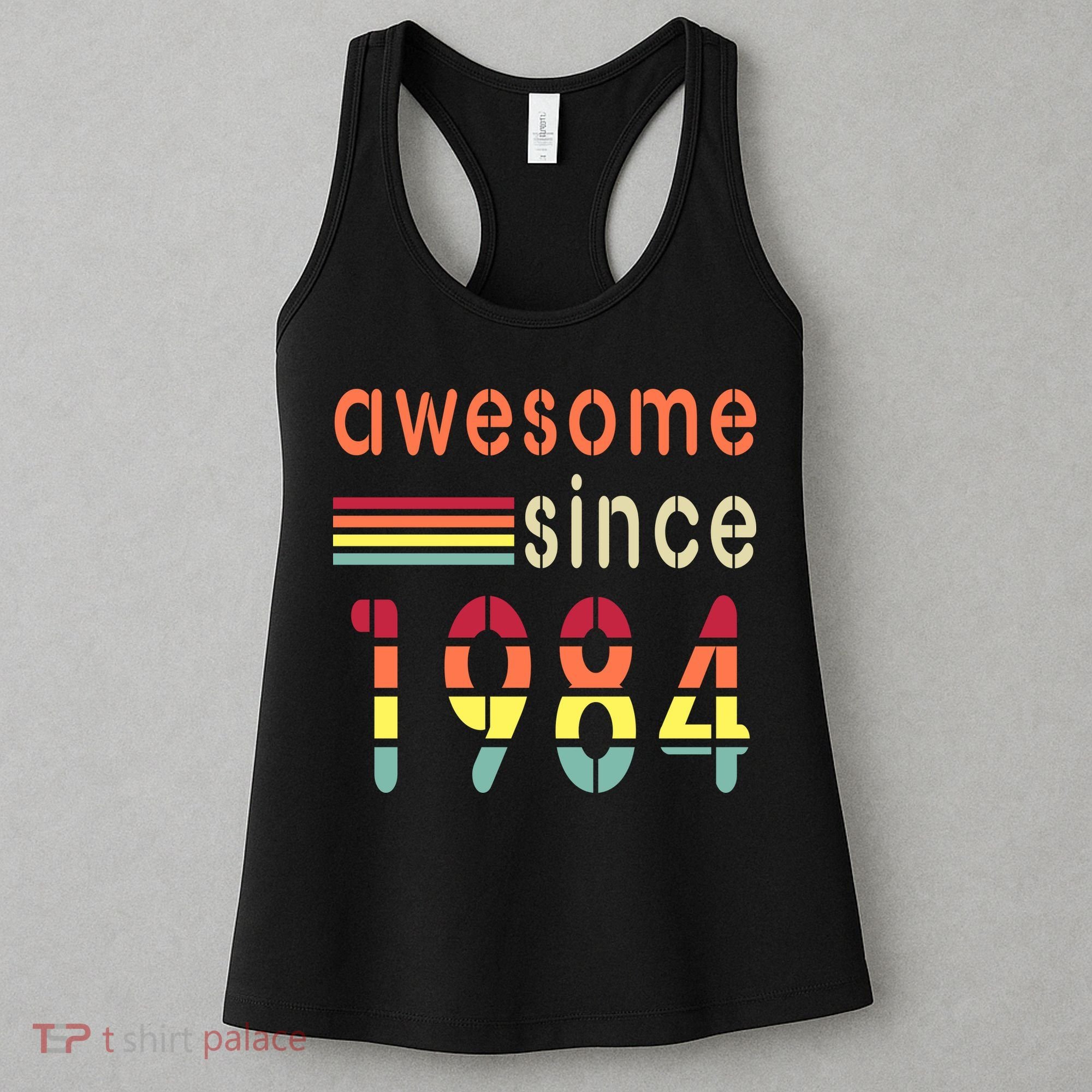 Awesome Since 1984 Birthday Retro Cool Gift Women's Tank Top