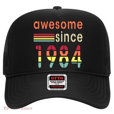 Awesome Since 1984 Birthday Retro Cool Gift Hat