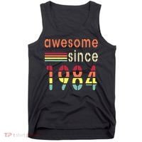 Awesome Since 1984 Birthday Retro Cool Gift Tank Top thumb 0