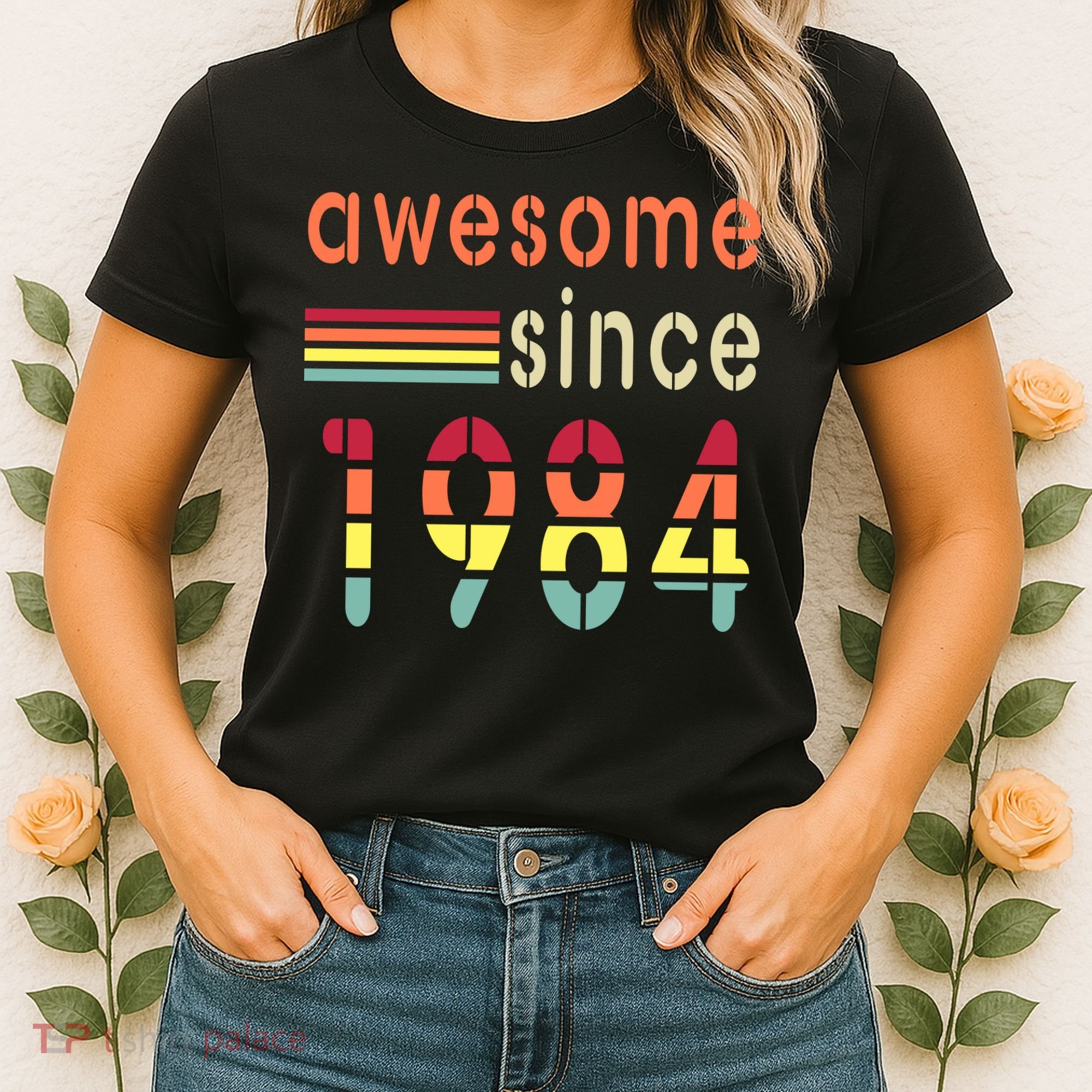 Awesome Since 1984 Birthday Retro Cool Gift Women's T-Shirt
