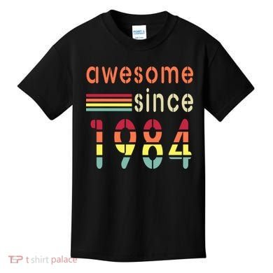 Awesome Since 1984 Birthday Retro Cool Gift Kids T-Shirt