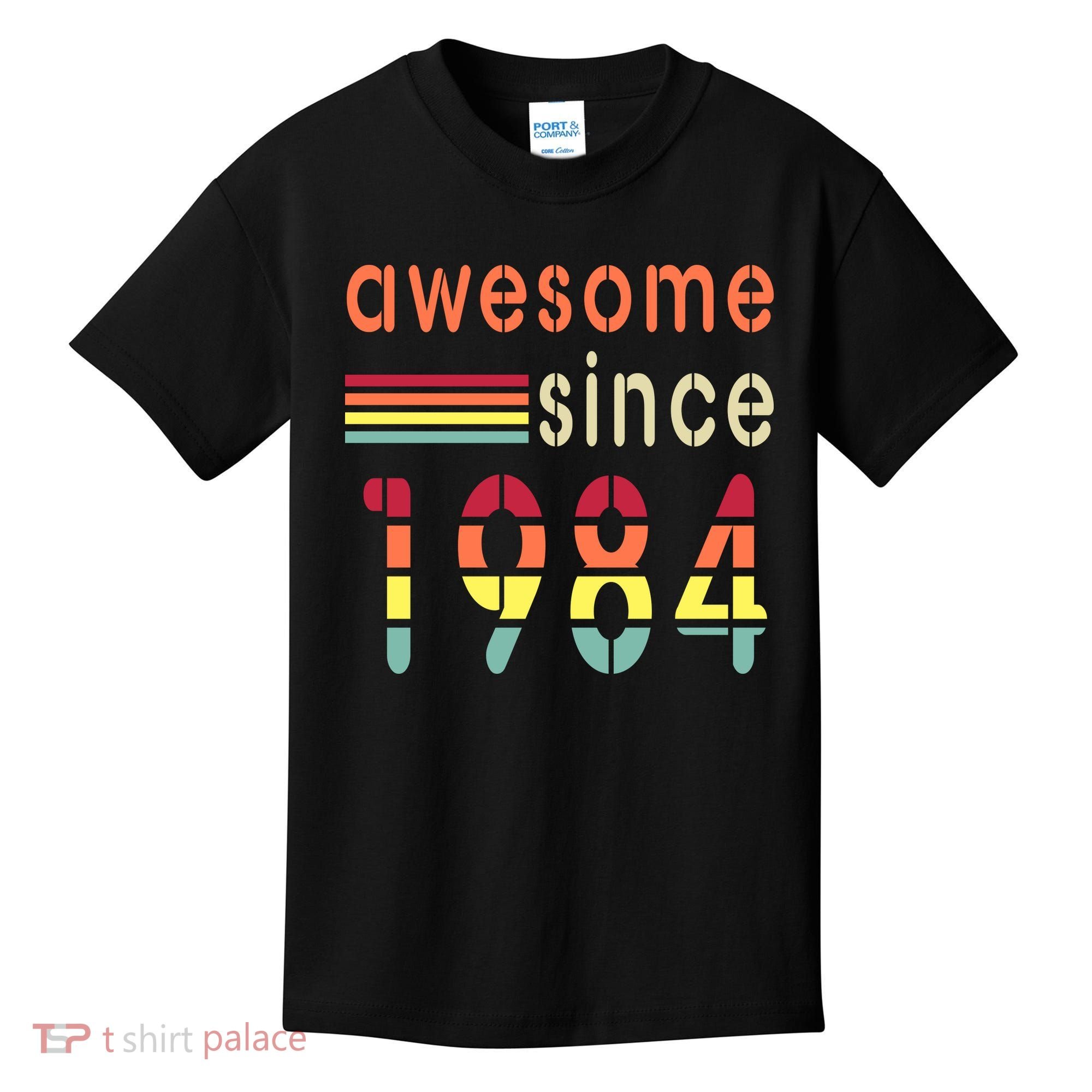 Awesome Since 1984 Birthday Retro Cool Gift Kids T-Shirt