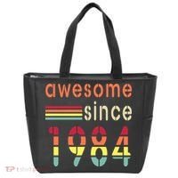 Awesome Since 1984 Birthday Retro Cool Gift Tote Bag thumb 0