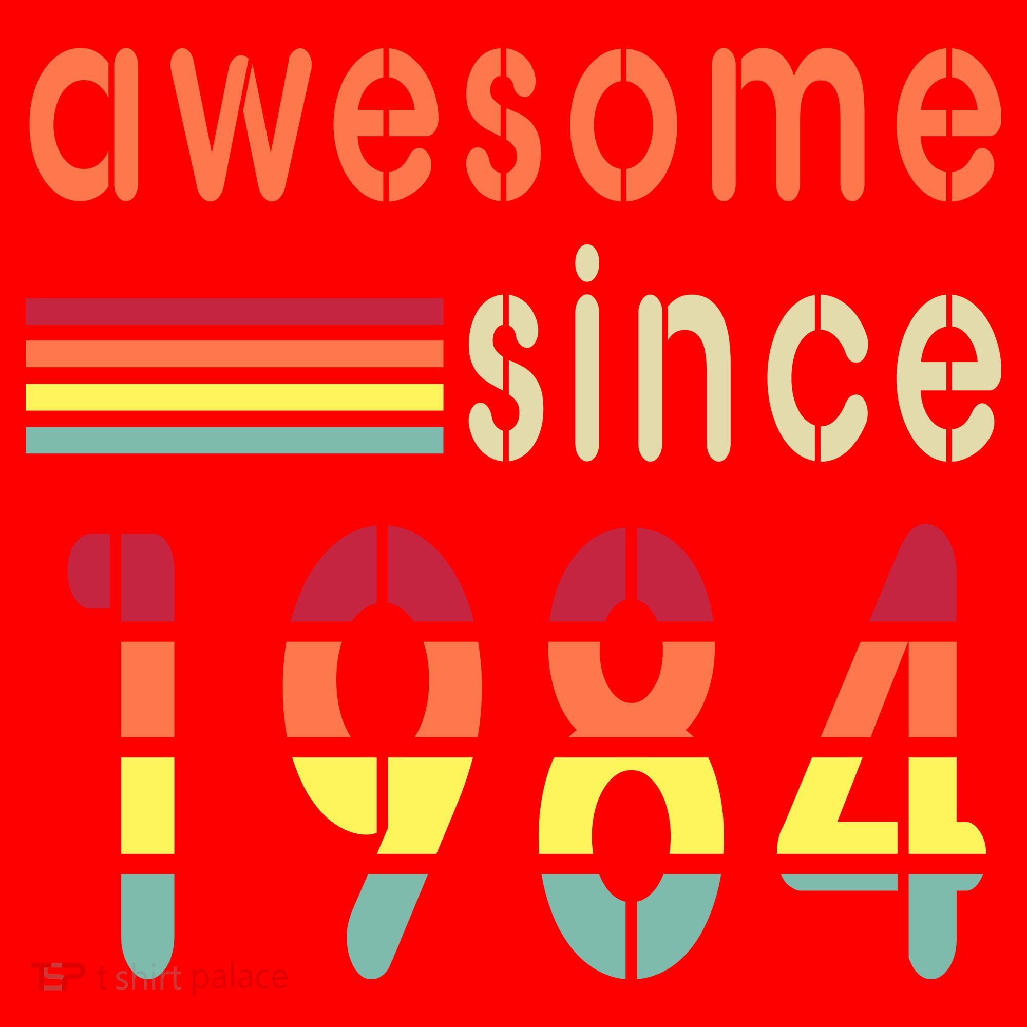 Awesome Since 1984 Birthday Retro Cool Gift Santa Hat