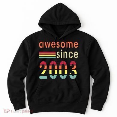 Awesome Since 2003 Birthday Retro Cool Gift Hoodie