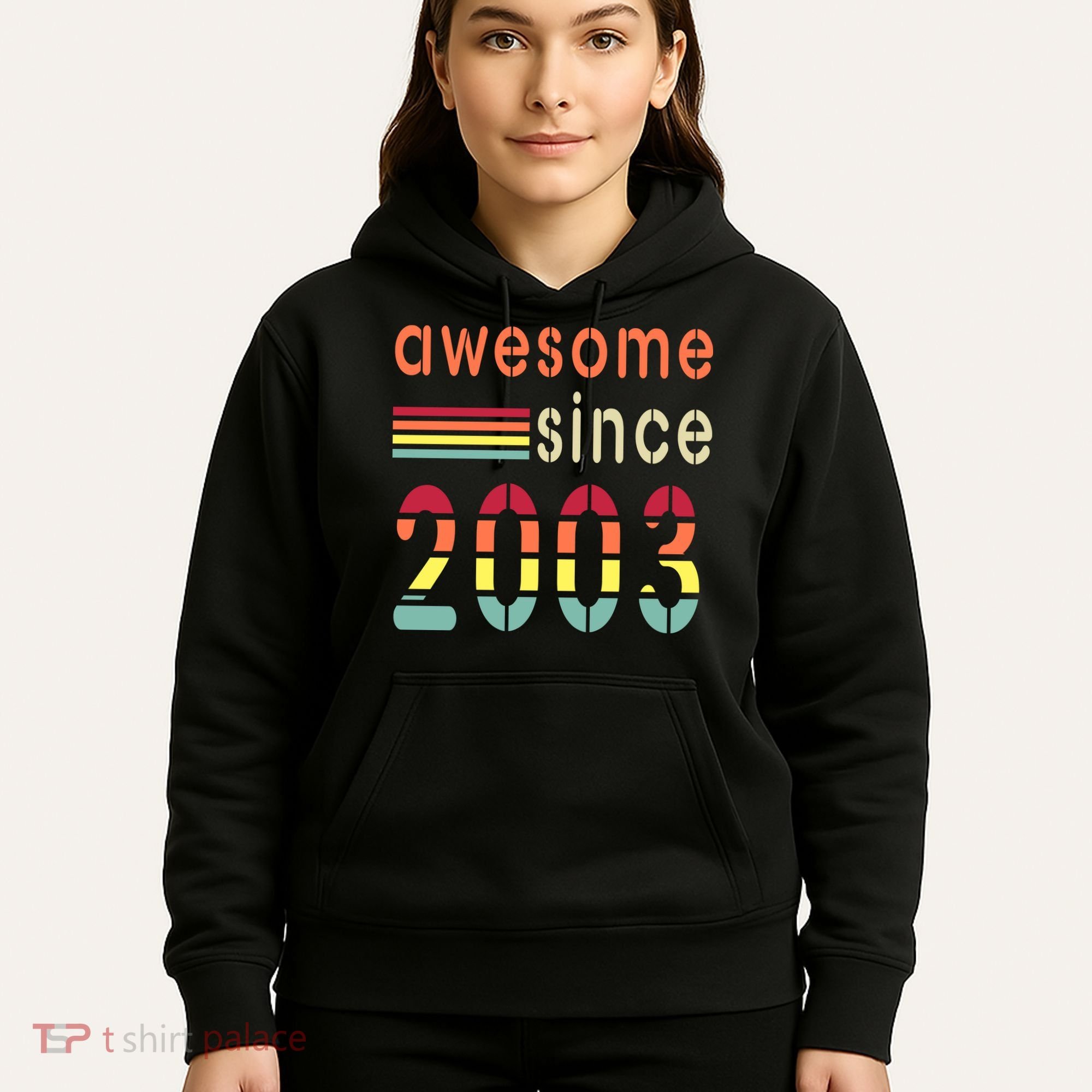 Awesome Since 2003 Birthday Retro Cool Gift Hoodie