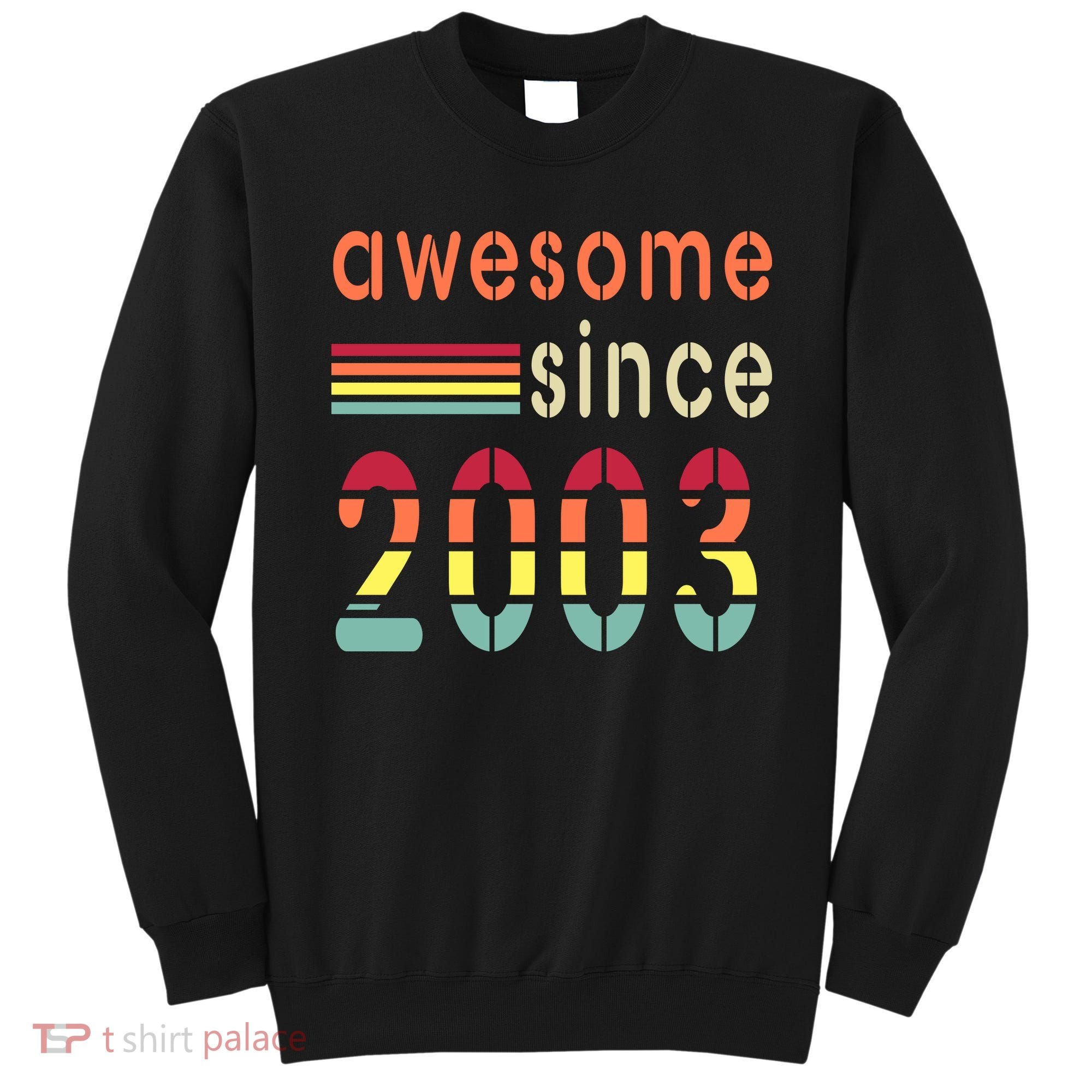 Awesome Since 2003 Birthday Retro Cool Gift Sweatshirt