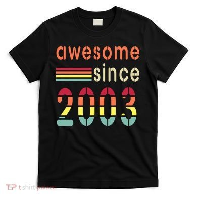 Awesome Since 2003 Birthday Retro Cool Gift T-Shirt