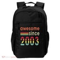 Awesome Since 2003 Birthday Retro Cool Gift Backpack thumb 0