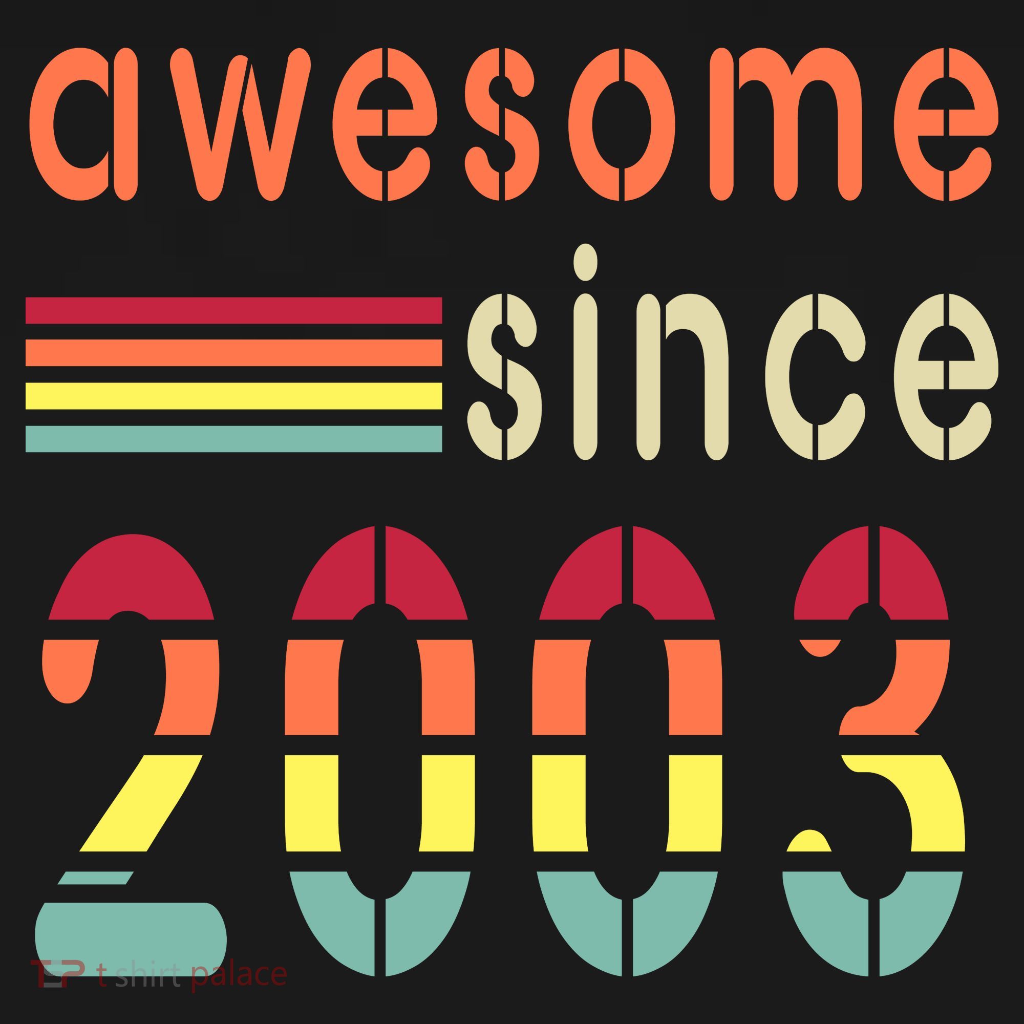 Awesome Since 2003 Birthday Retro Cool Gift Pajama Set