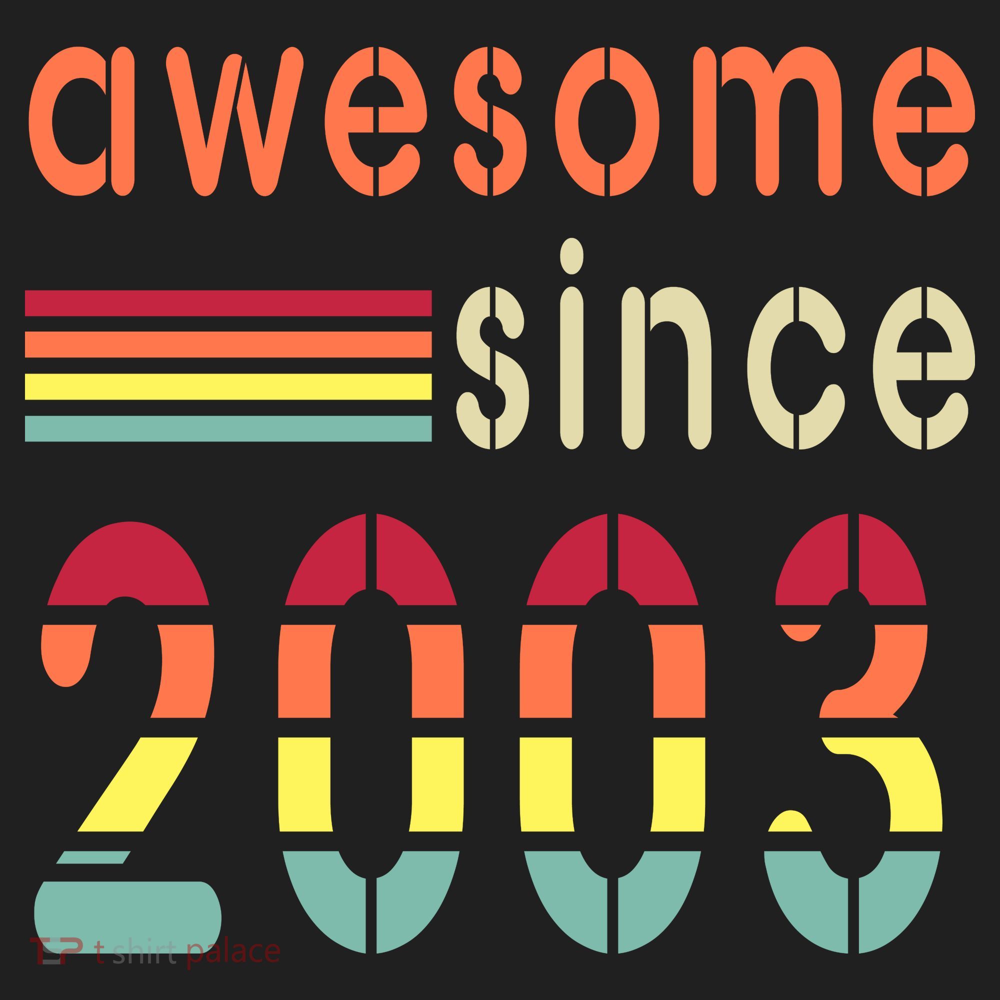 Awesome Since 2003 Birthday Retro Cool Gift Tumbler