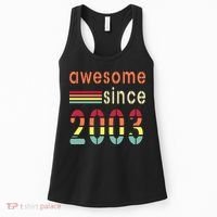 Awesome Since 2003 Birthday Retro Cool Gift Women's Tank Top thumb 0