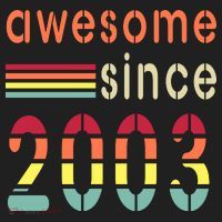 Awesome Since 2003 Birthday Retro Cool Gift Hat thumb 2