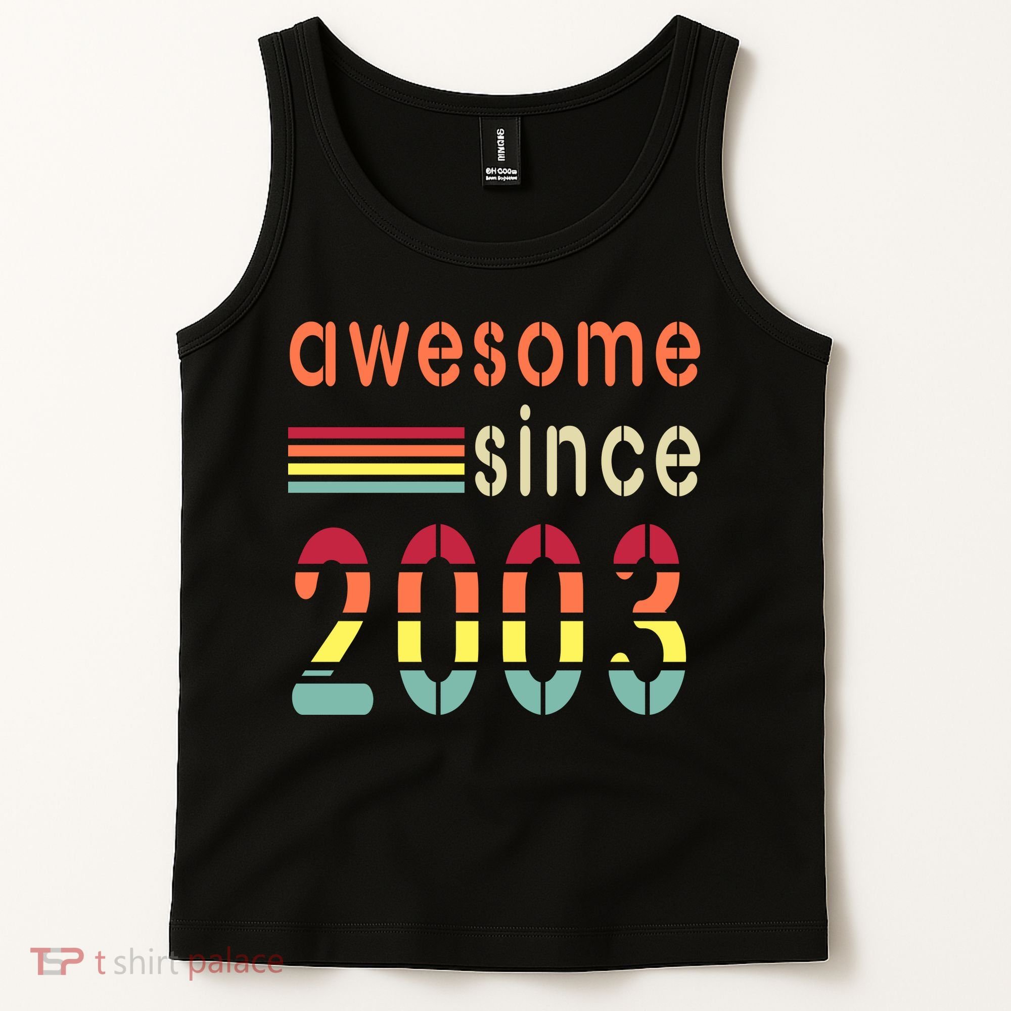 Awesome Since 2003 Birthday Retro Cool Gift Tank Top