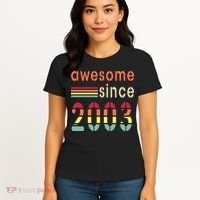 Awesome Since 2003 Birthday Retro Cool Gift Women's T-Shirt thumb 4