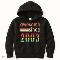 Awesome Since 2003 Birthday Retro Cool Gift Kids Hoodie thumb 0