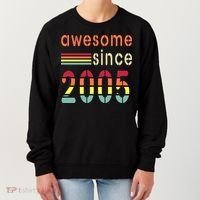 Awesome Since 2005 Birthday Retro Cool Gift Women's Sweatshirt thumb 0