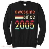 Awesome Since 2005 Birthday Retro Cool Gift Sweatshirt thumb 0