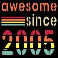 Awesome Since 2005 Birthday Retro Cool Gift Bucket Hat thumb 4