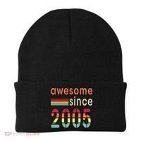 Awesome Since 2005 Birthday Retro Cool Gift Beanie thumb 0