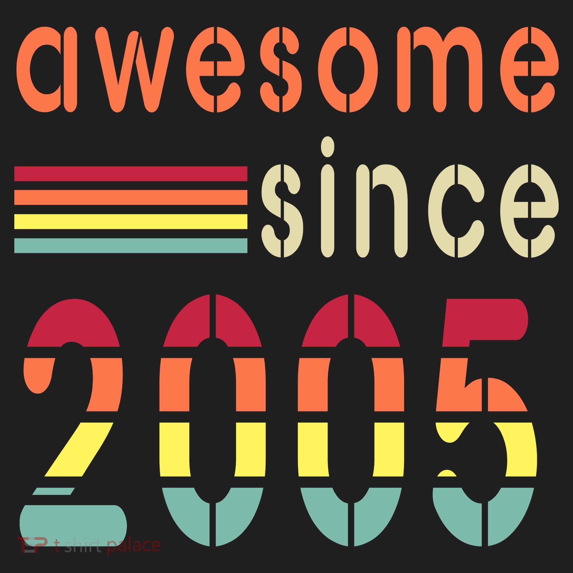 Awesome Since 2005 Birthday Retro Cool Gift Tumbler