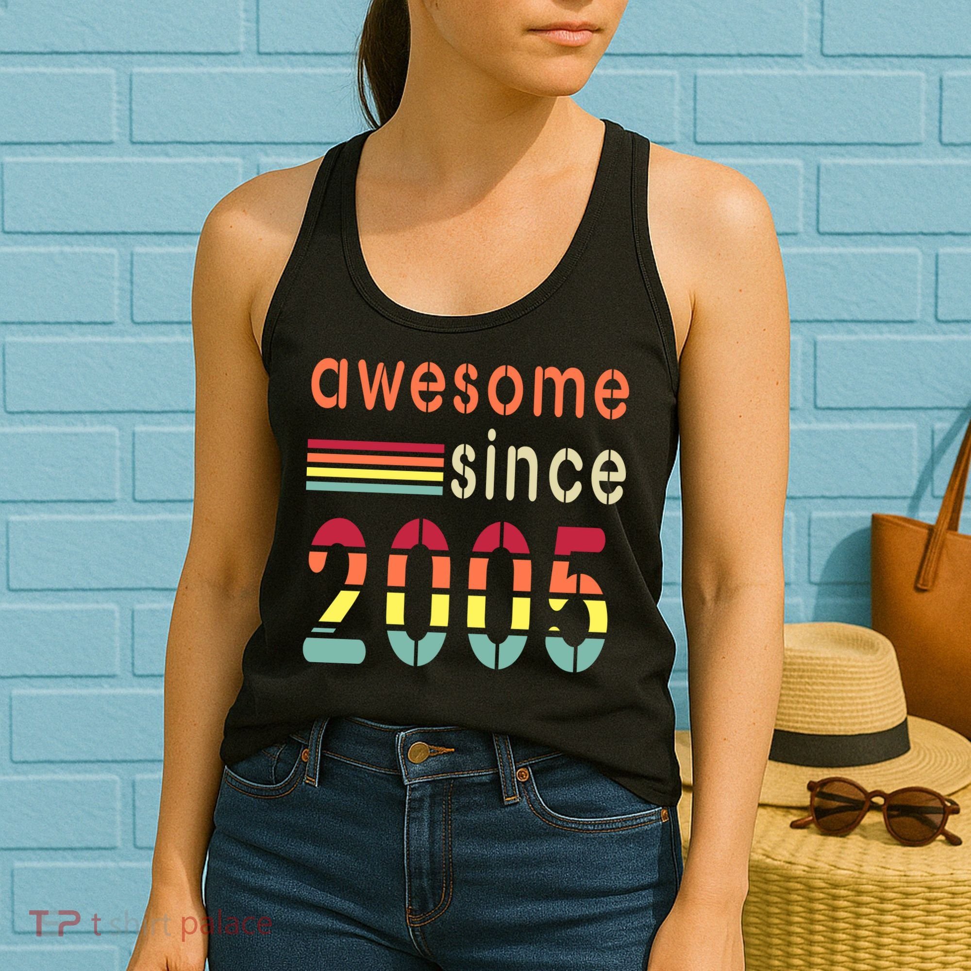 Awesome Since 2005 Birthday Retro Cool Gift Women's Tank Top